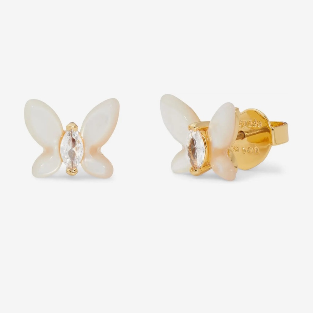 $58 Kate Spade Social Butterfly Pearl mini stud earrings